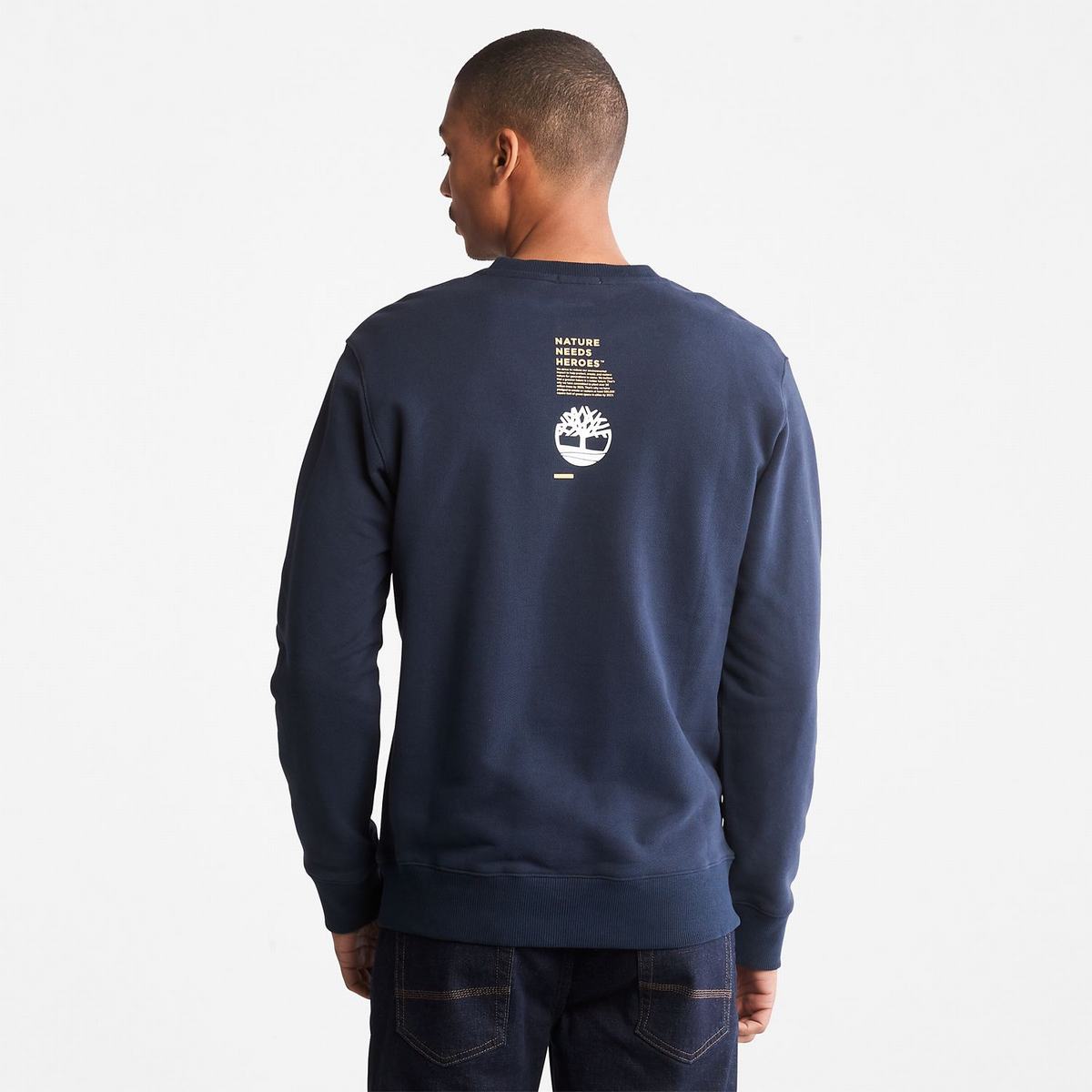 Timberland Sweatshirts Herre Mørkeblå | IDPH84106