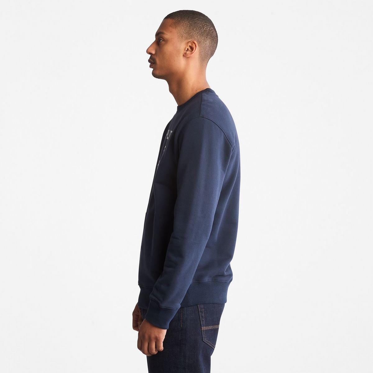 Timberland Sweatshirts Herre Mørkeblå | IDPH84106