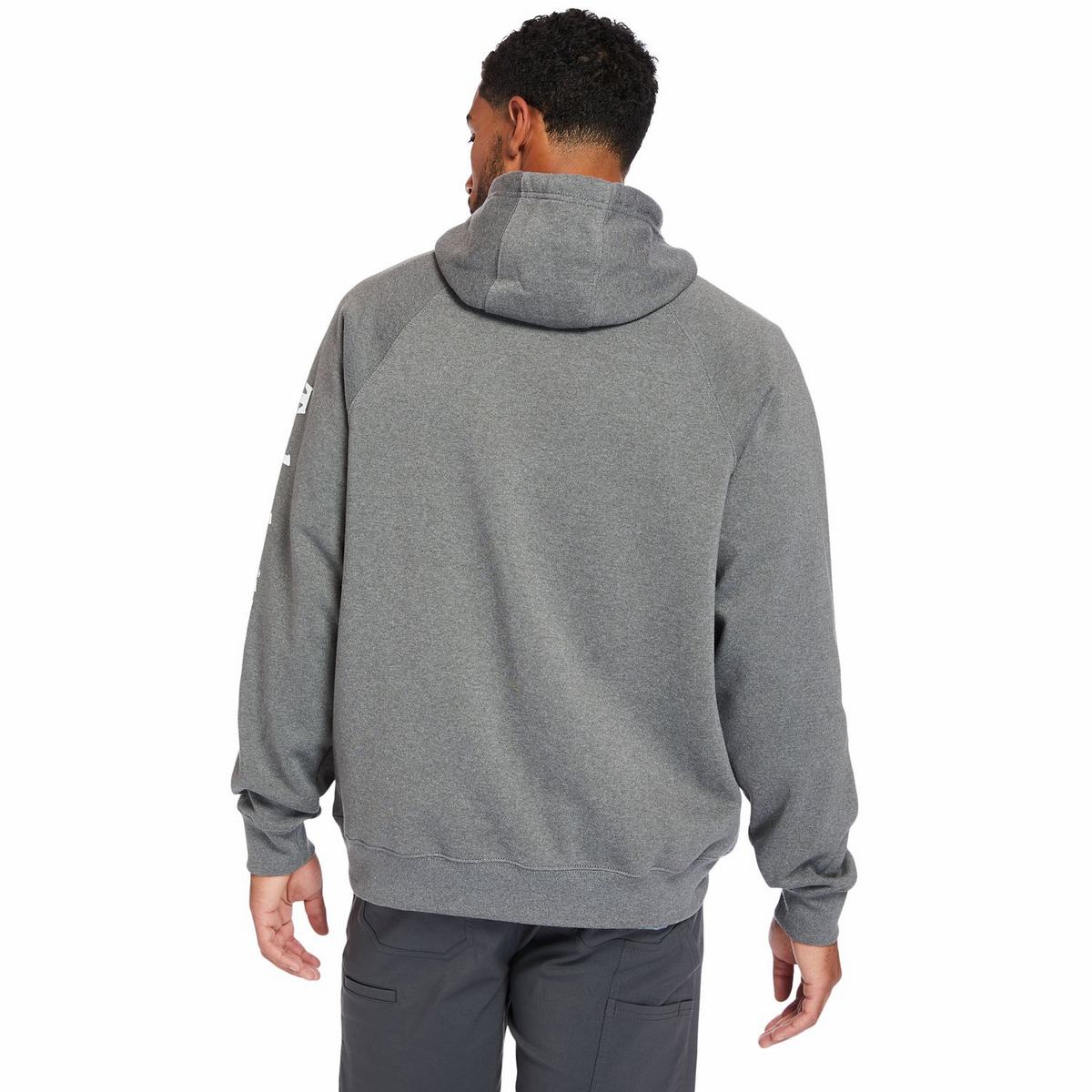 Timberland Sweatshirts Herre Mørkegrå Hvide | ANGZ81342