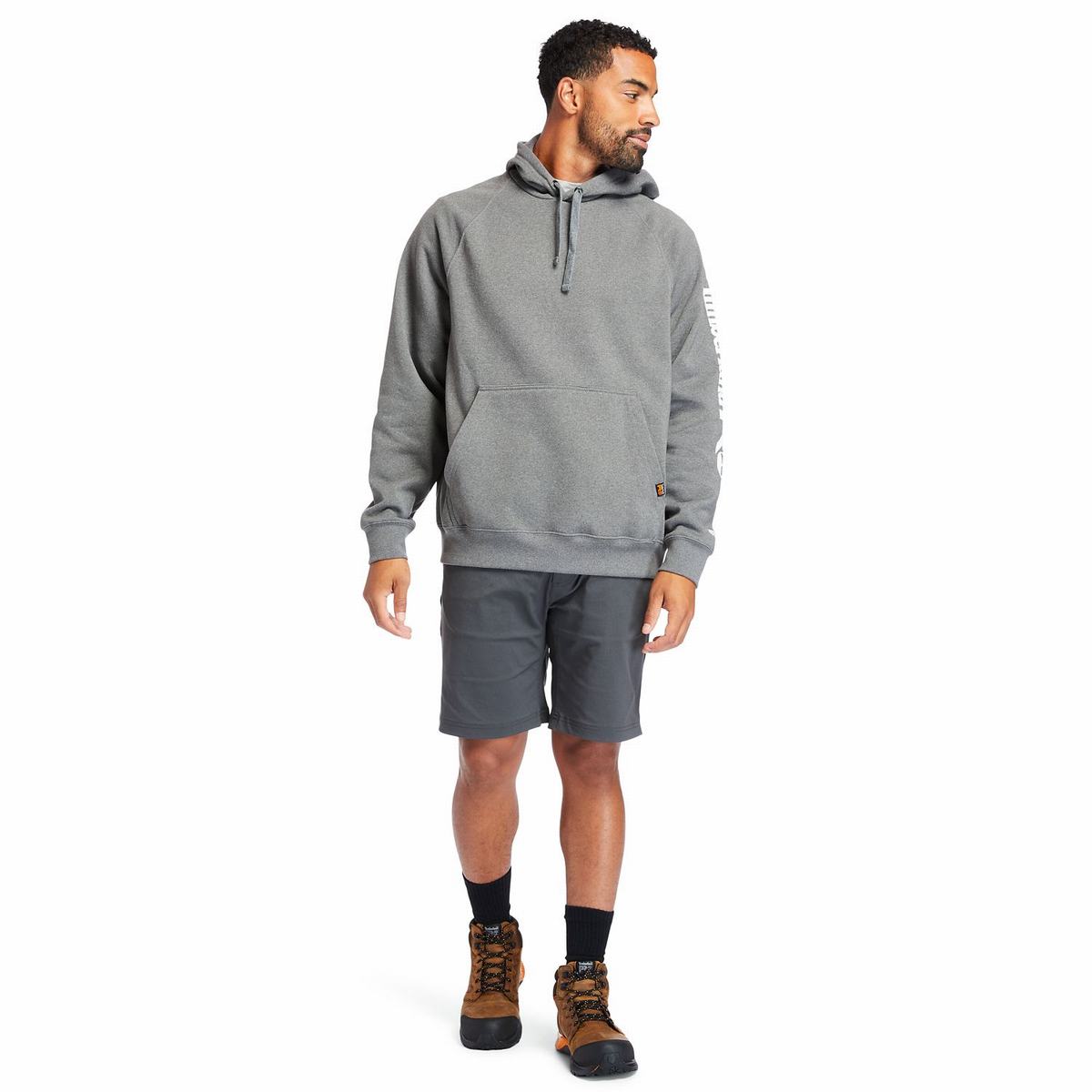 Timberland Sweatshirts Herre Mørkegrå Hvide | ANGZ81342