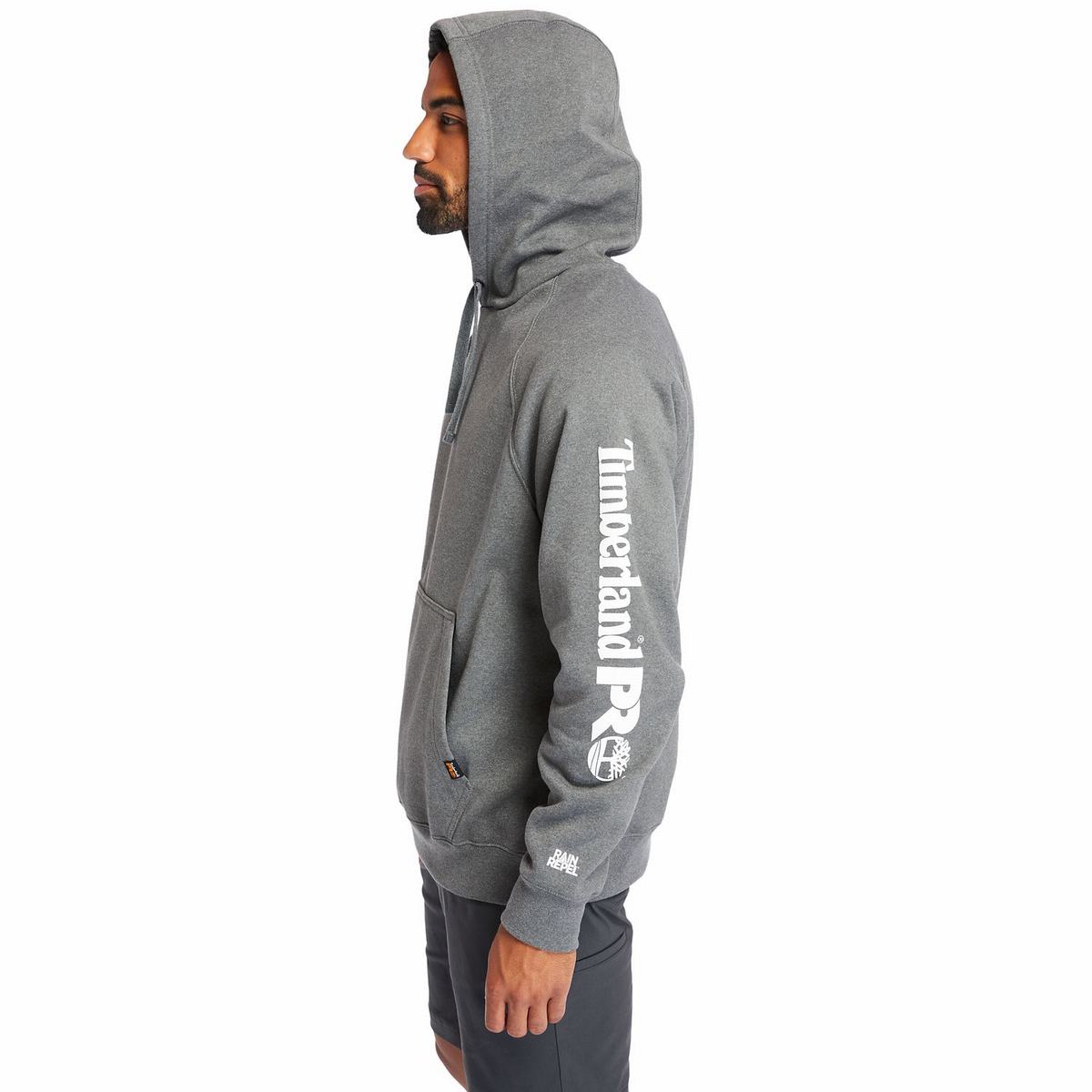 Timberland Sweatshirts Herre Mørkegrå Hvide | ANGZ81342