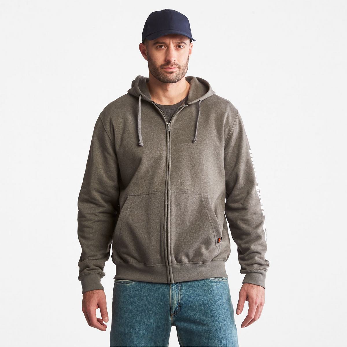 Timberland Sweatshirts Herre Mørkegrå Hvide | UADL10589