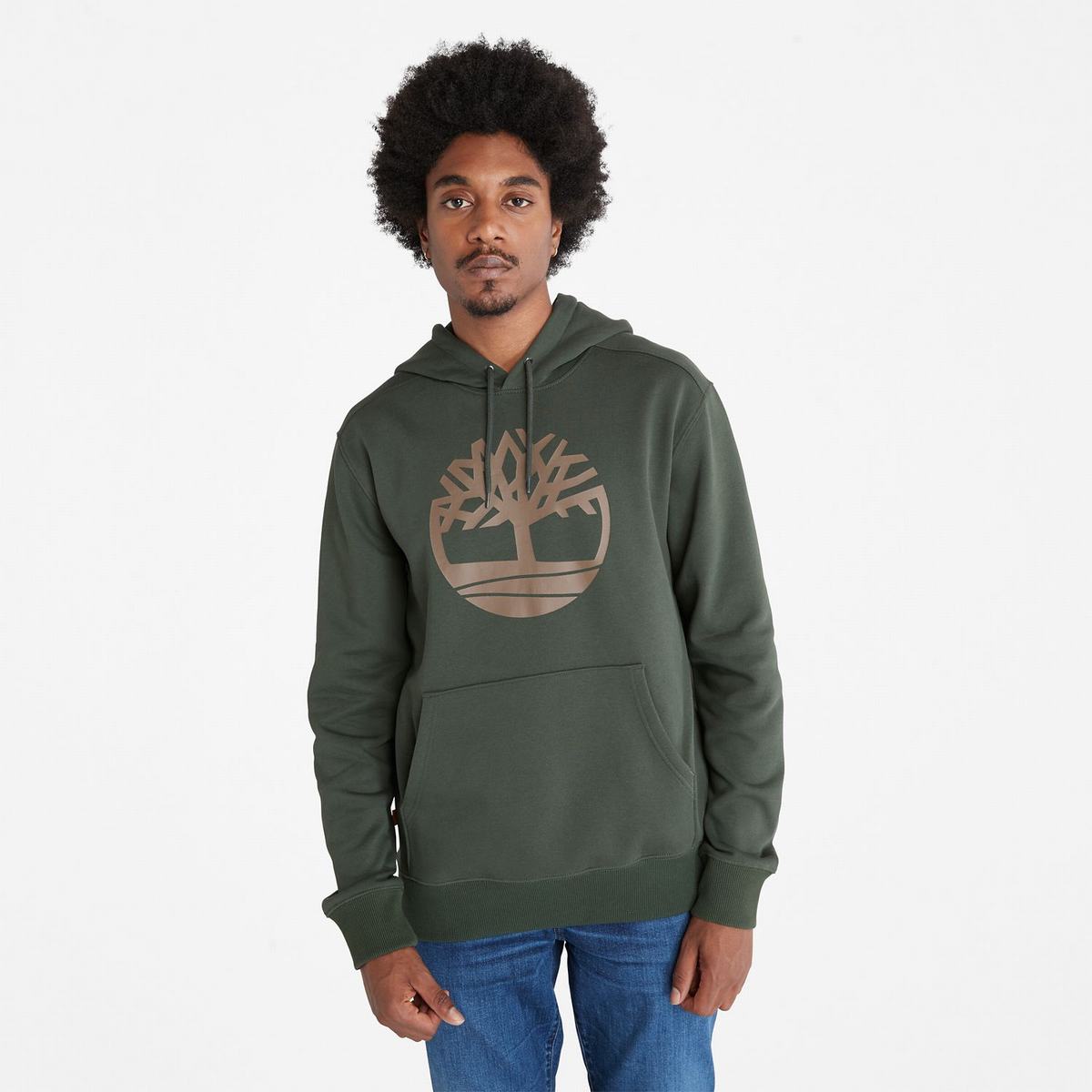 Timberland Sweatshirts Herre Mørkeolivengrøn Brune | KBLY37601