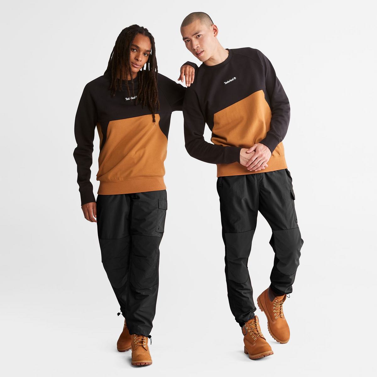 Timberland Sweatshirts Herre Sort Brune | PMSO34182