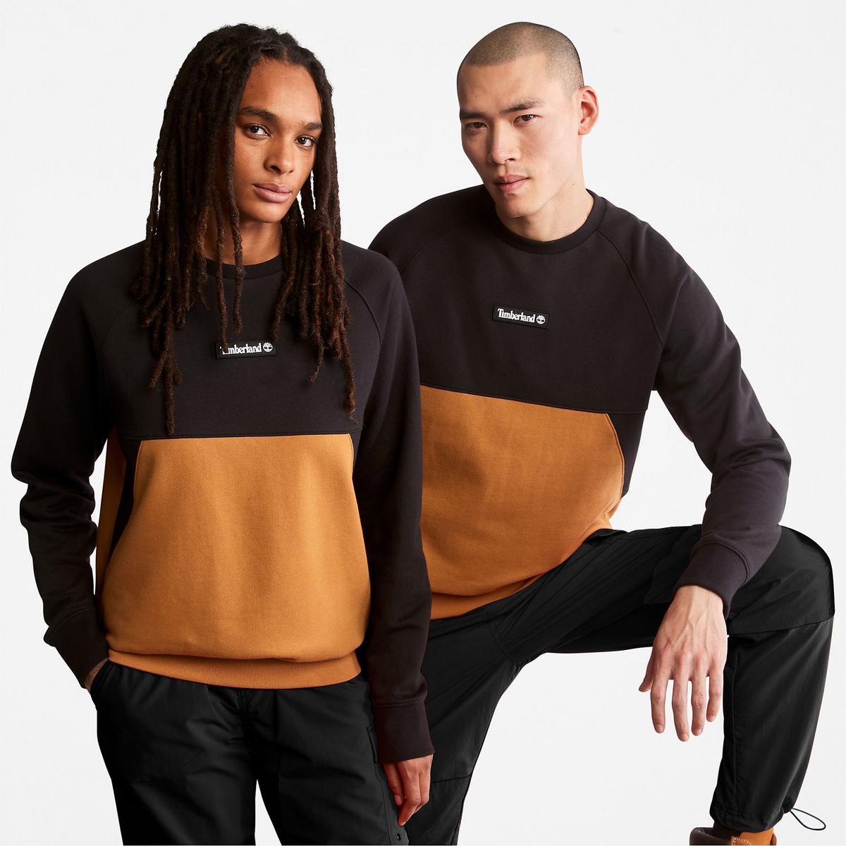 Timberland Sweatshirts Herre Sort Brune | PMSO34182