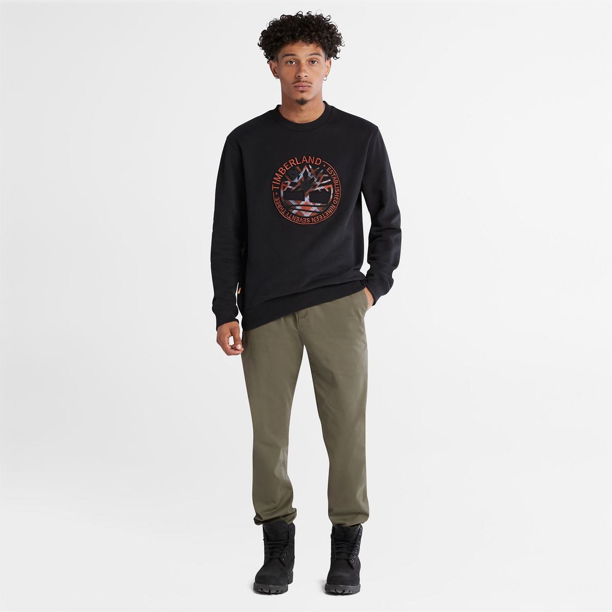 Timberland Sweatshirts Herre Sort | CWZA74956