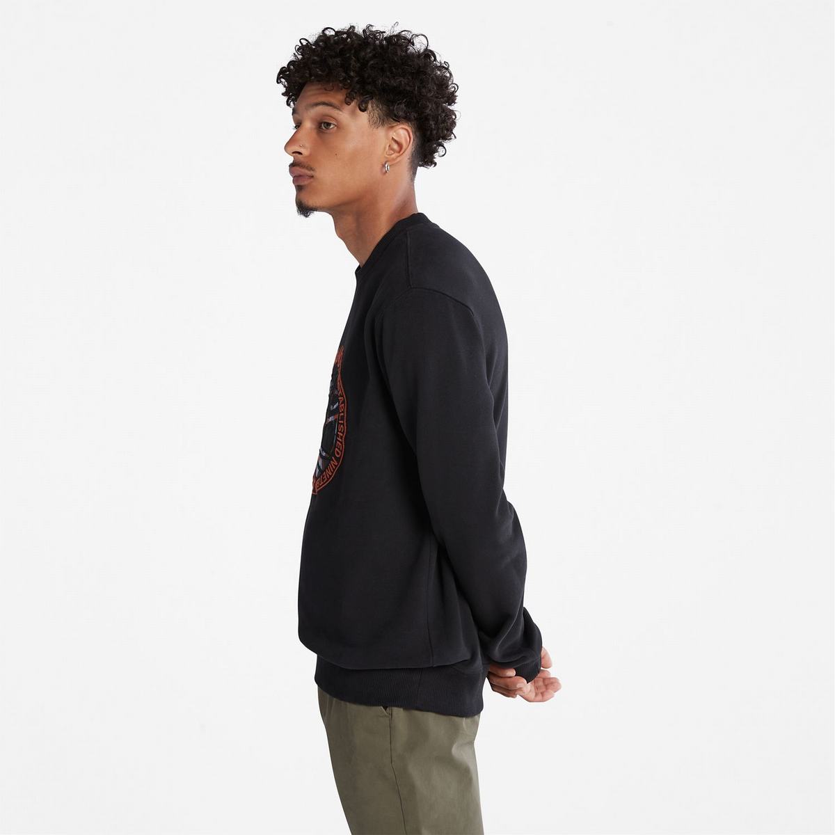 Timberland Sweatshirts Herre Sort | CWZA74956