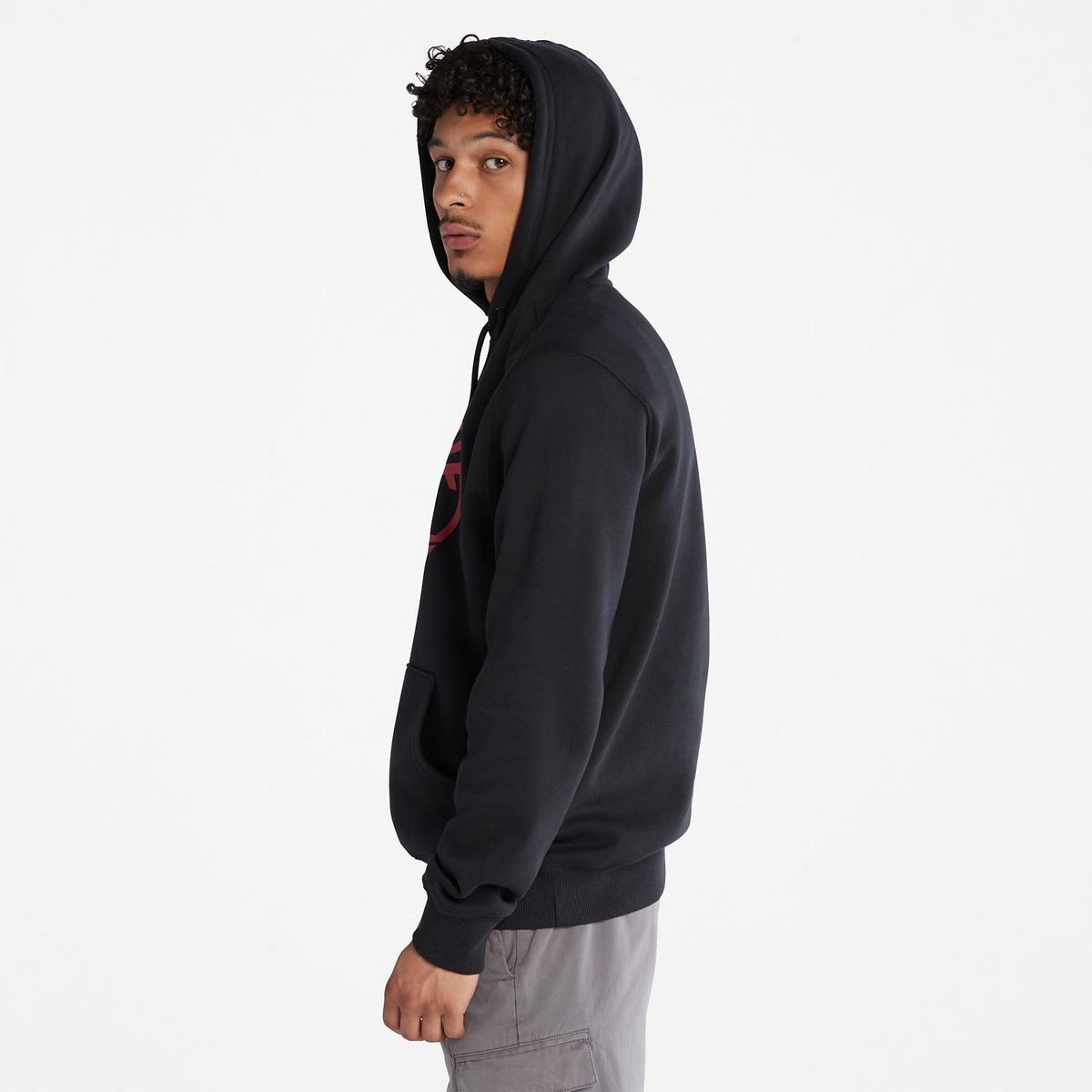 Timberland Sweatshirts Herre Sort Dyb Rød | LPUE02876