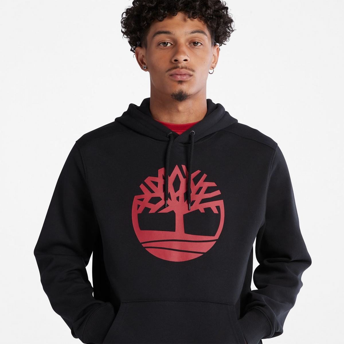 Timberland Sweatshirts Herre Sort Dyb Rød | LPUE02876