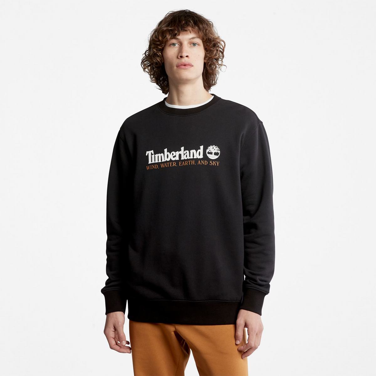 Timberland Sweatshirts Herre Sort | OEQF10243