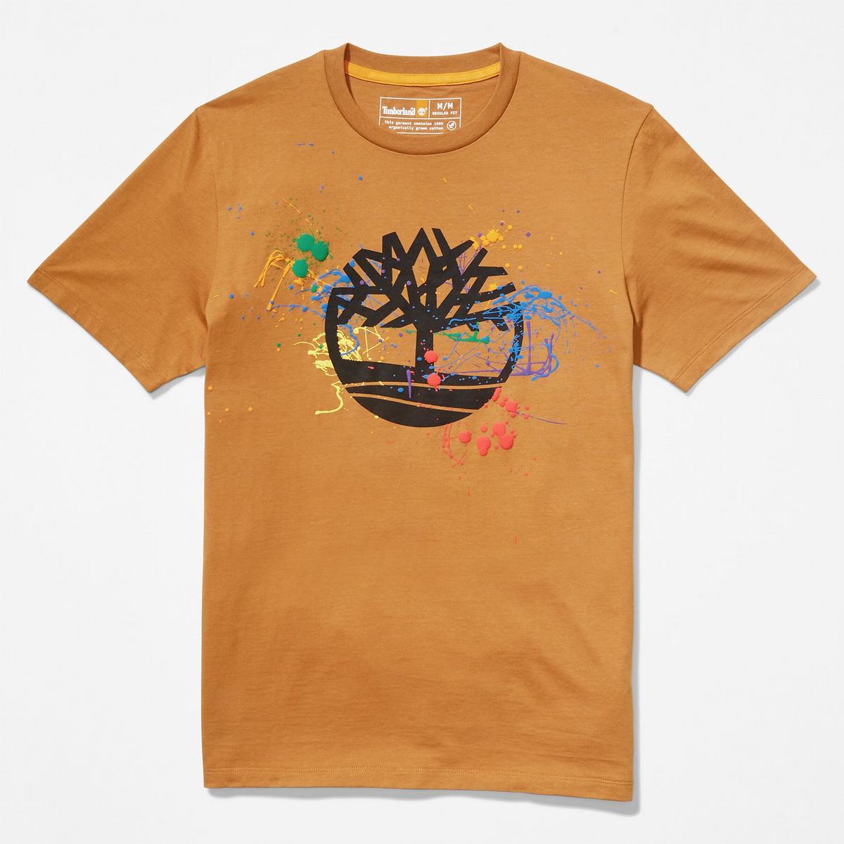 Timberland T Shirts Dame Brune | SLIG07925