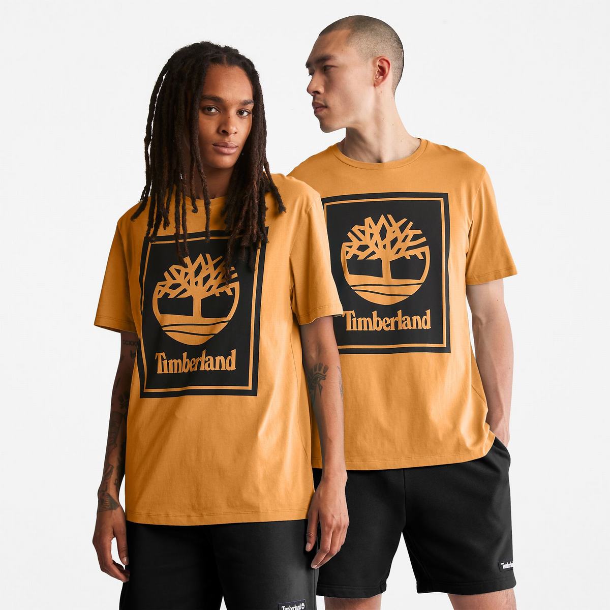 Timberland T Shirts Dame Brune Sort | CSPY01783