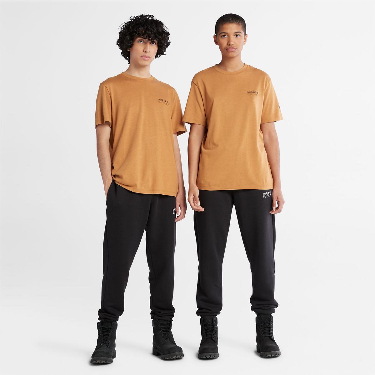 Timberland T Shirts Dame Brune | ZJQO14678