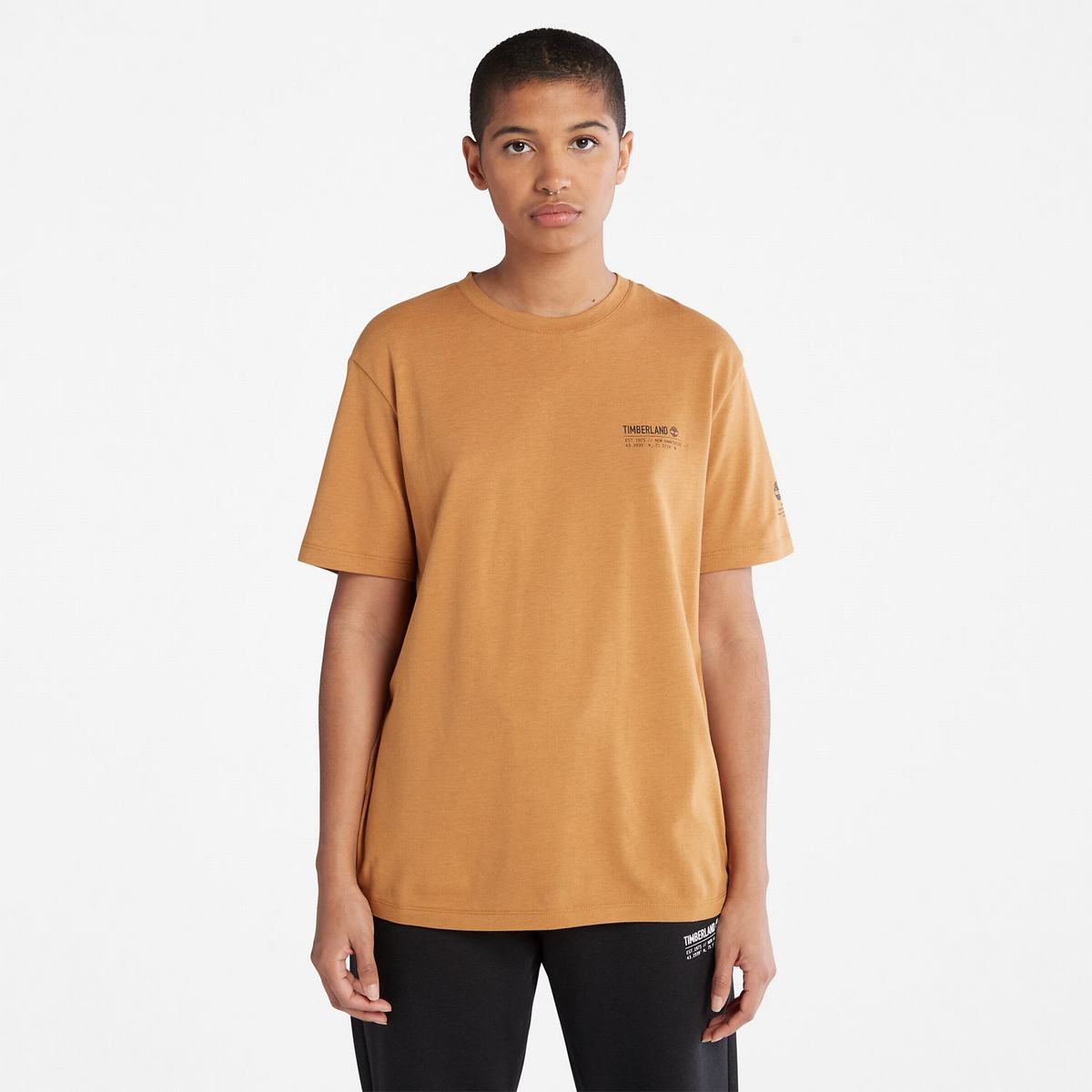 Timberland T Shirts Dame Brune | ZJQO14678