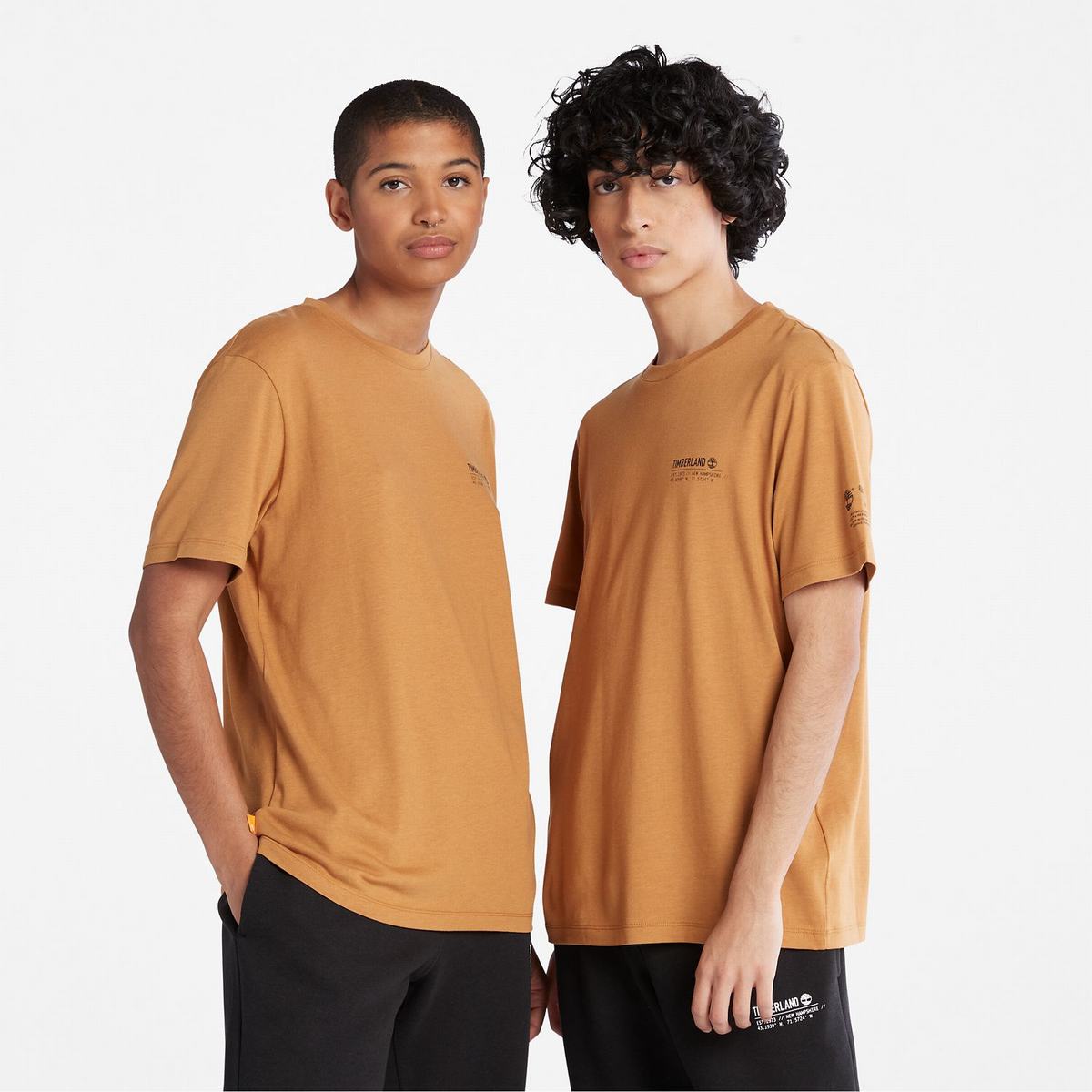 Timberland T Shirts Dame Brune | ZJQO14678