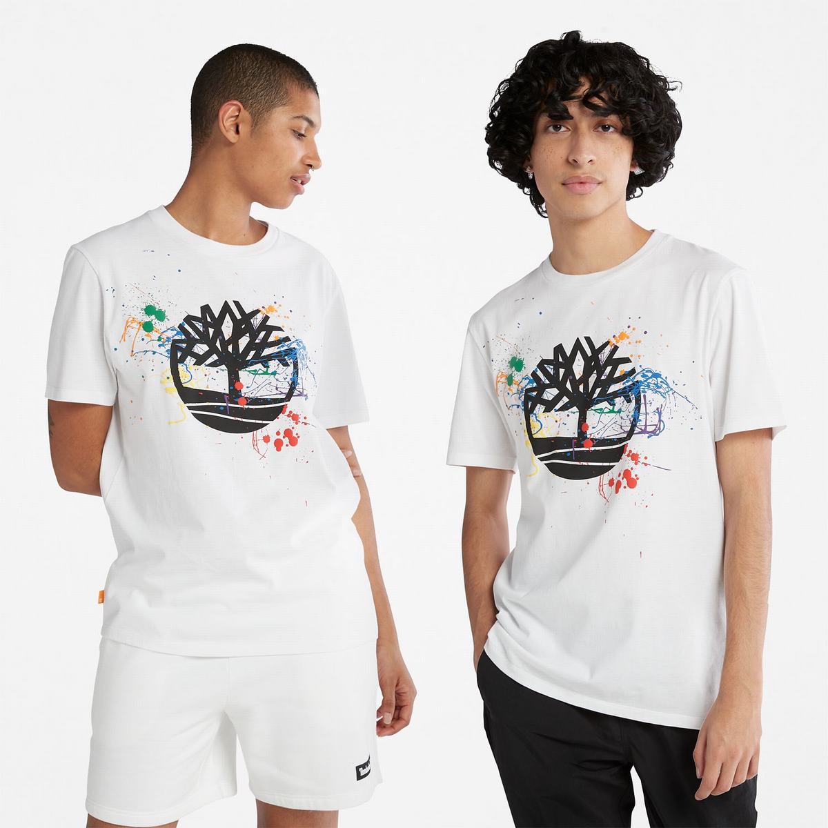 Timberland T Shirts Dame Hvide | CHRL63274