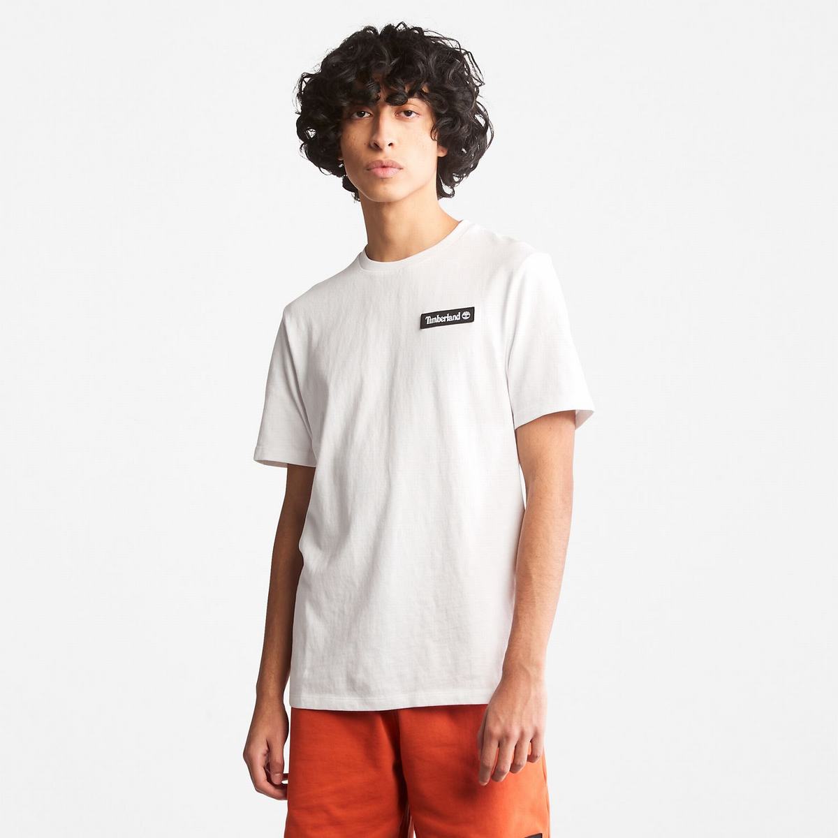 Timberland T Shirts Dame Hvide | WXGV29576