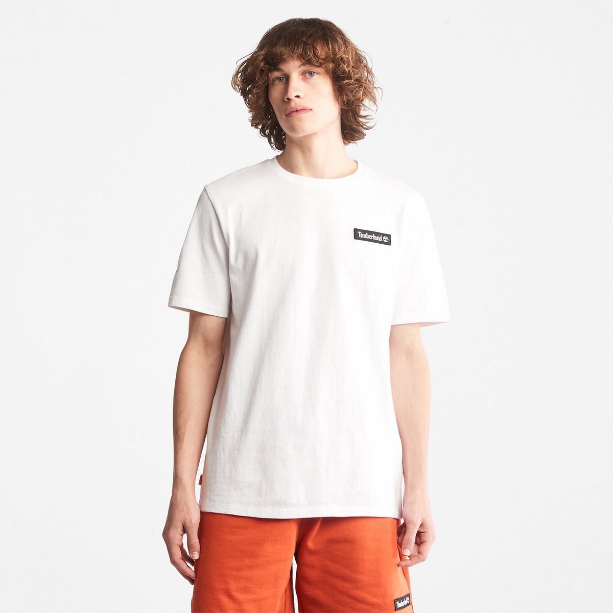 Timberland T Shirts Dame Hvide | WXGV29576