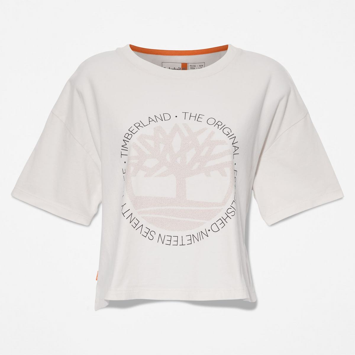 Timberland T Shirts Dame Hvide | ZCYG30179