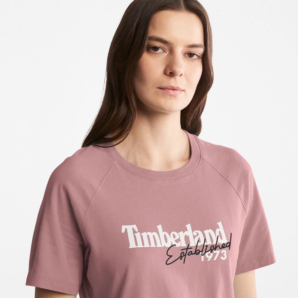 Timberland T Shirts Dame Lilla | MXJO64037