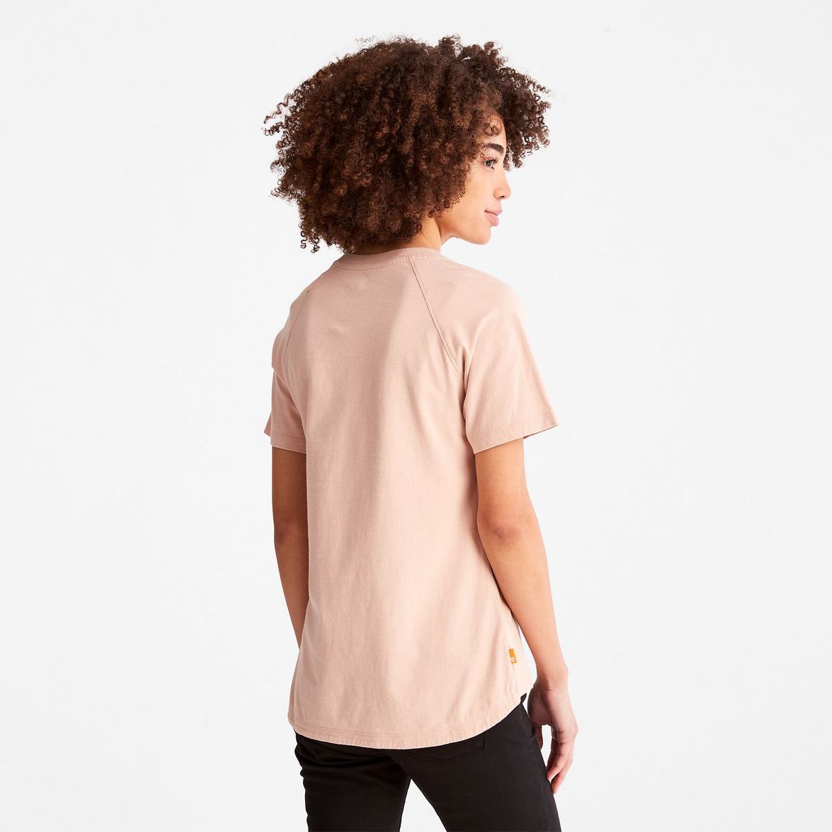 Timberland T Shirts Dame Lyserød | FYJR93158