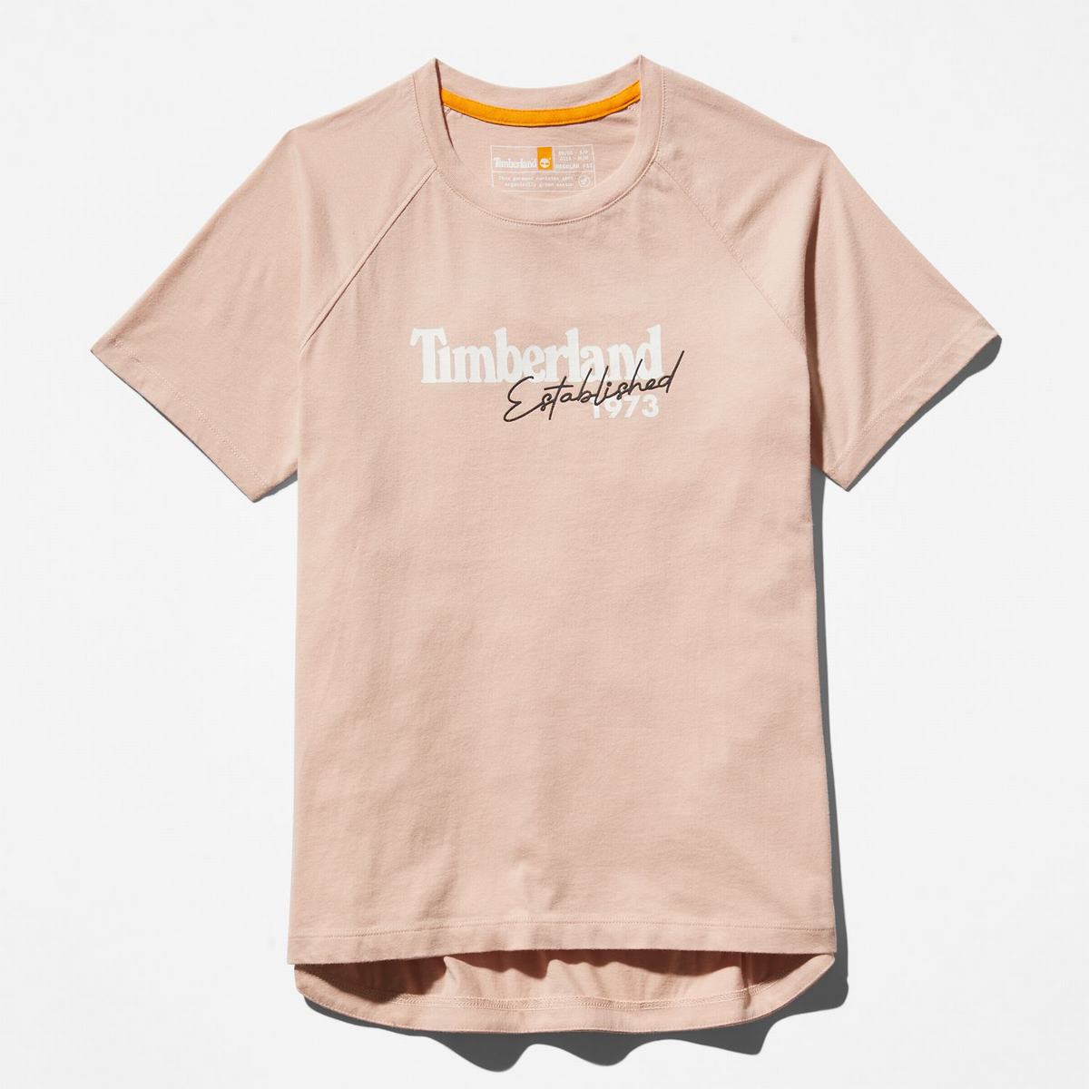 Timberland T Shirts Dame Lyserød | FYJR93158