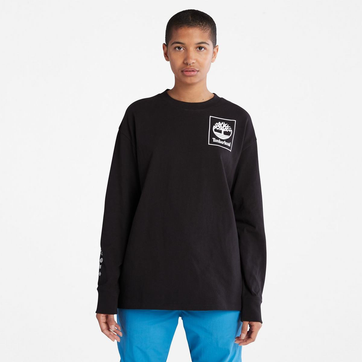 Timberland T Shirts Dame Sort | ETUZ39781