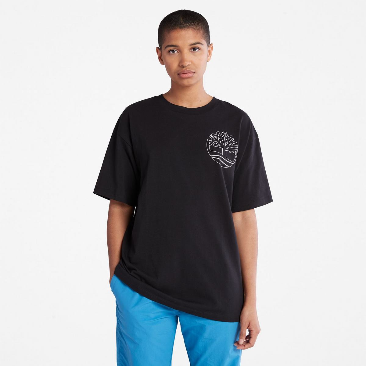 Timberland T Shirts Dame Sort | GPRB39520