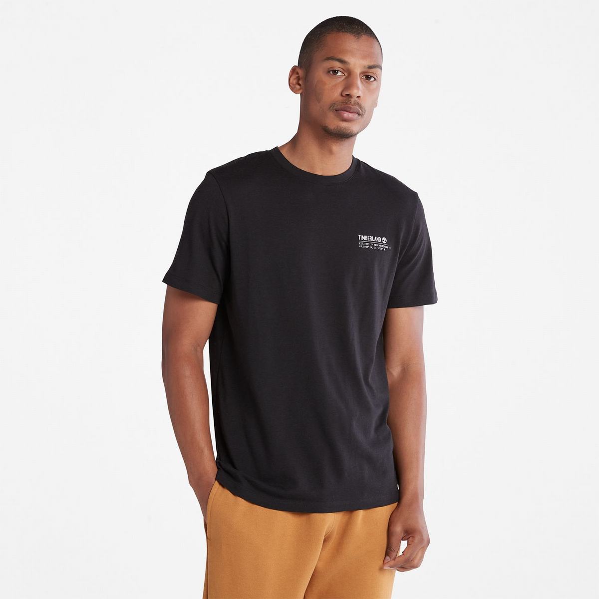 Timberland T Shirts Dame Sort | LFTJ02416