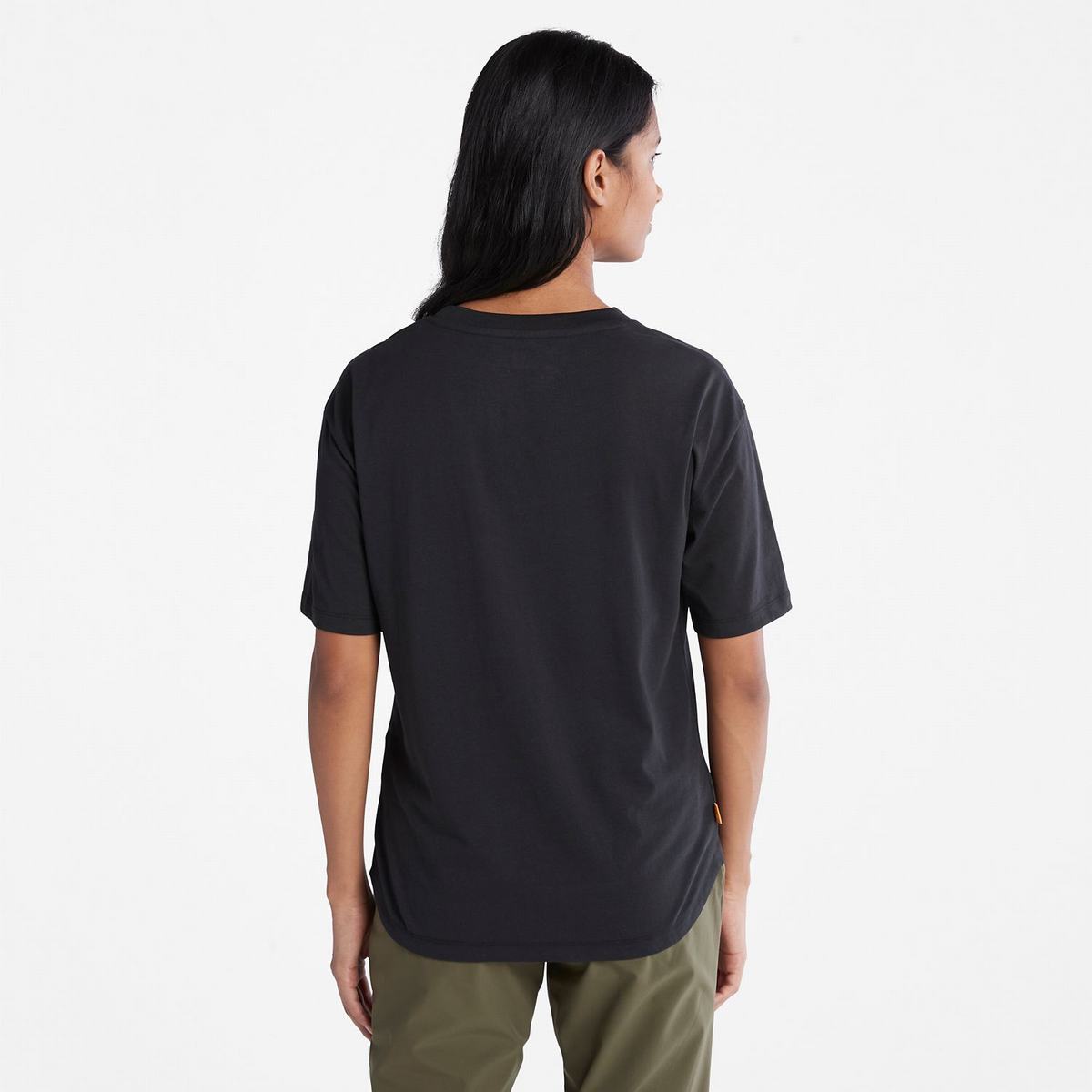 Timberland T Shirts Dame Sort | LJGK69208