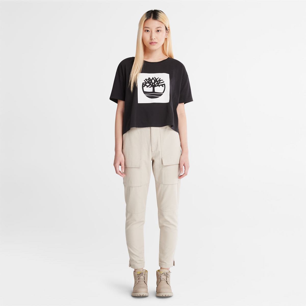 Timberland T Shirts Dame Sort | XKIC38170