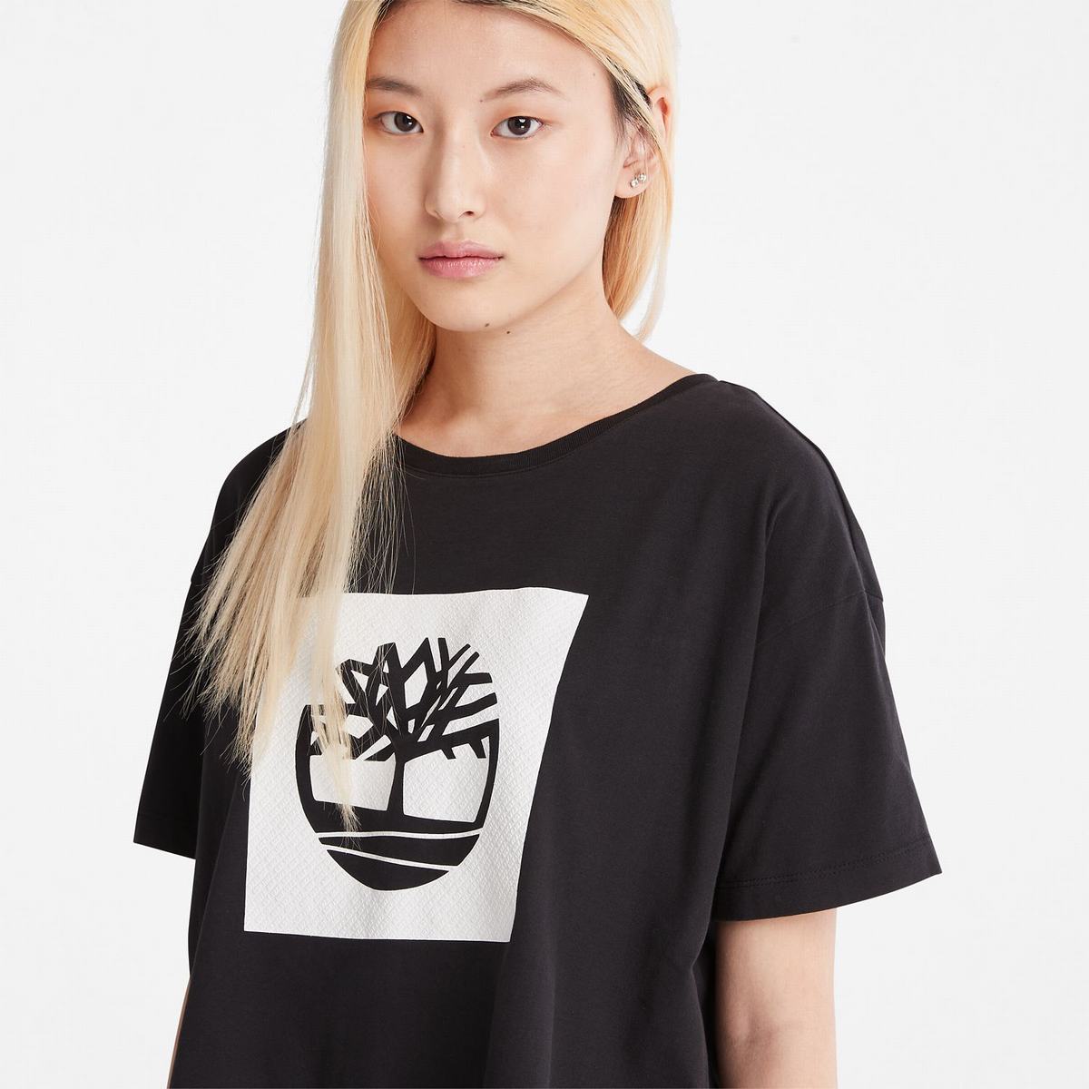 Timberland T Shirts Dame Sort | XKIC38170