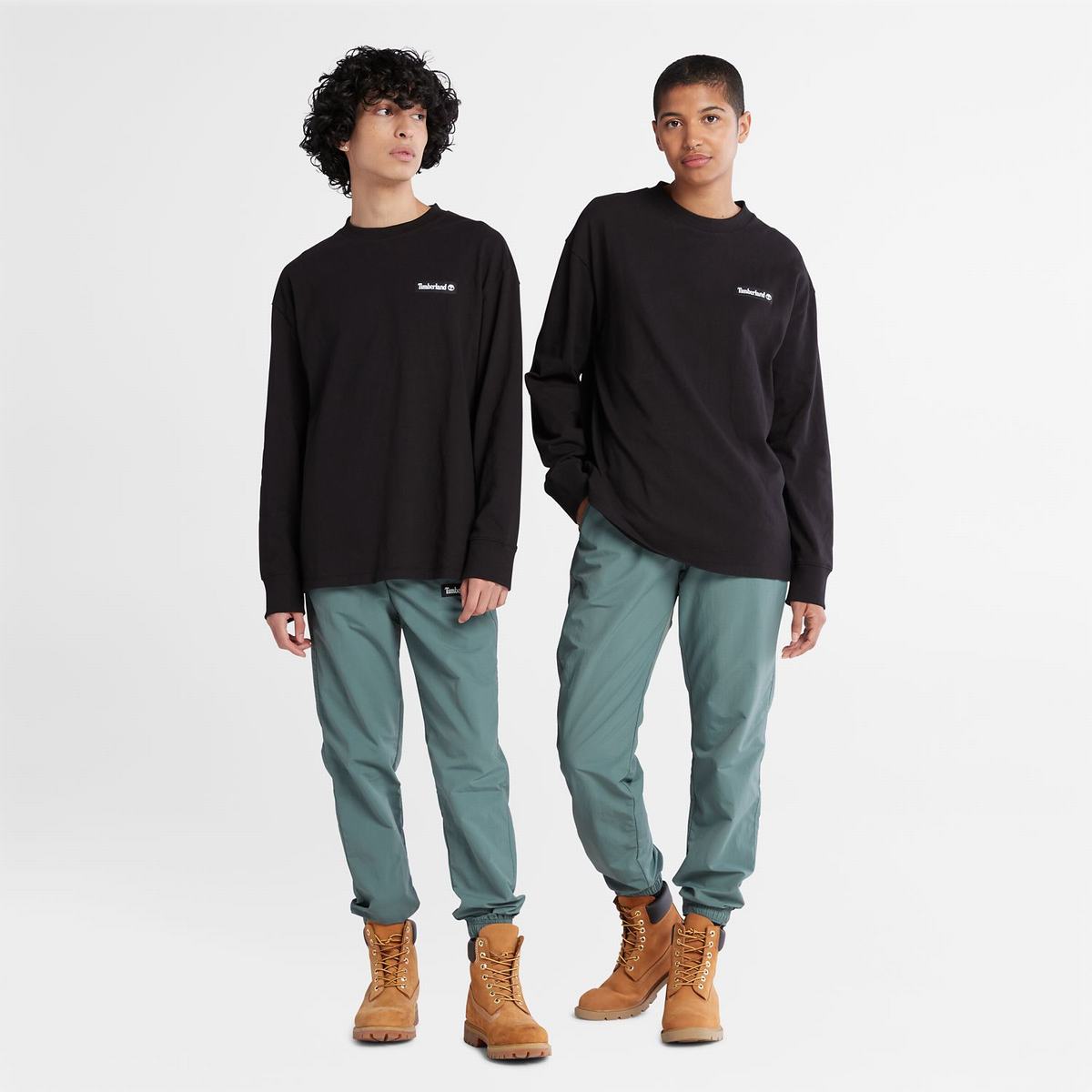 Timberland T Shirts Dame Sort | YNCF29468