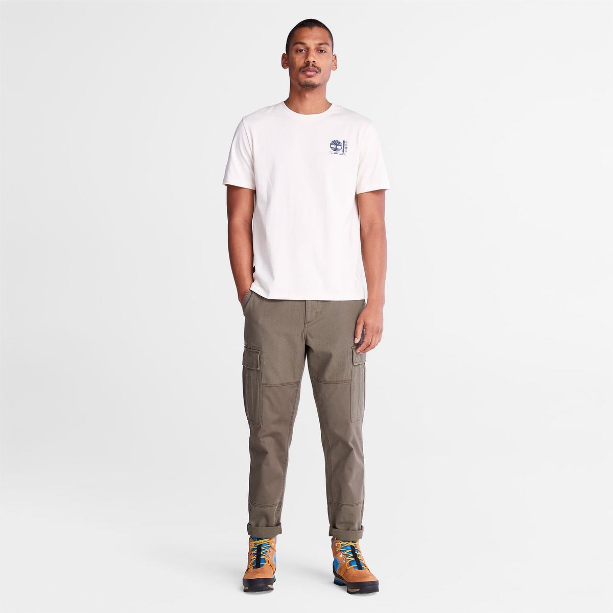 Timberland T Shirts Herre Beige | ARLV02951