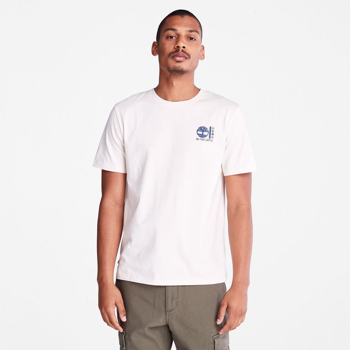 Timberland T Shirts Herre Beige | ARLV02951