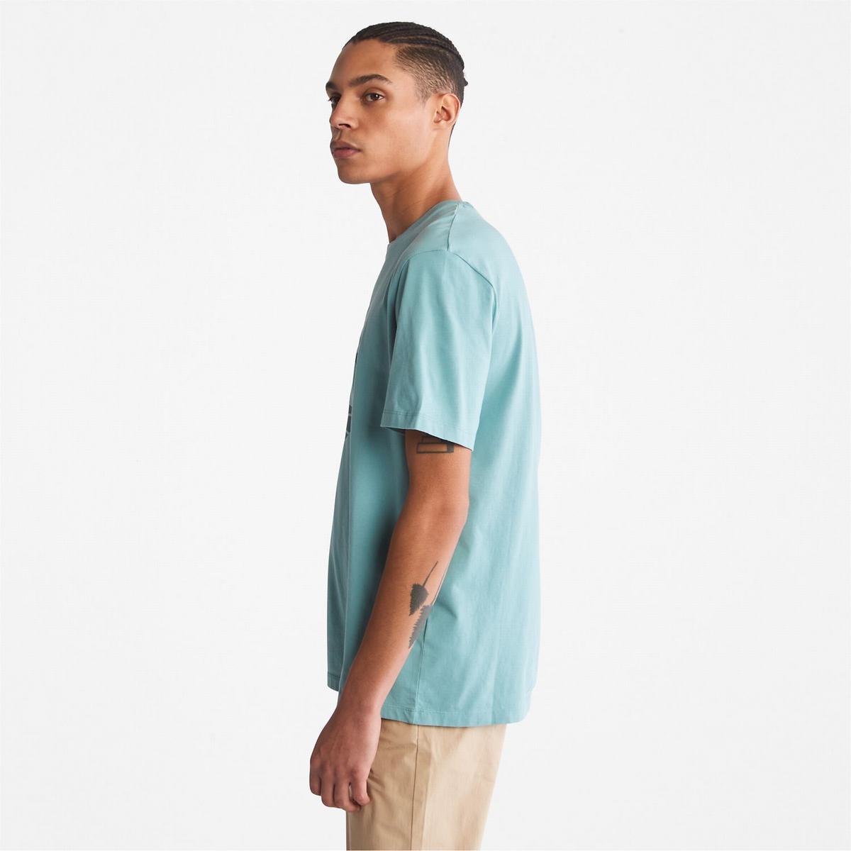 Timberland T Shirts Herre Blå | HNRP29043