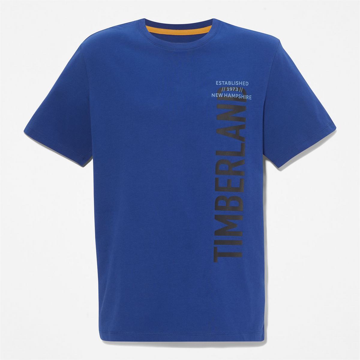 Timberland T Shirts Herre Blå | MNYK16029