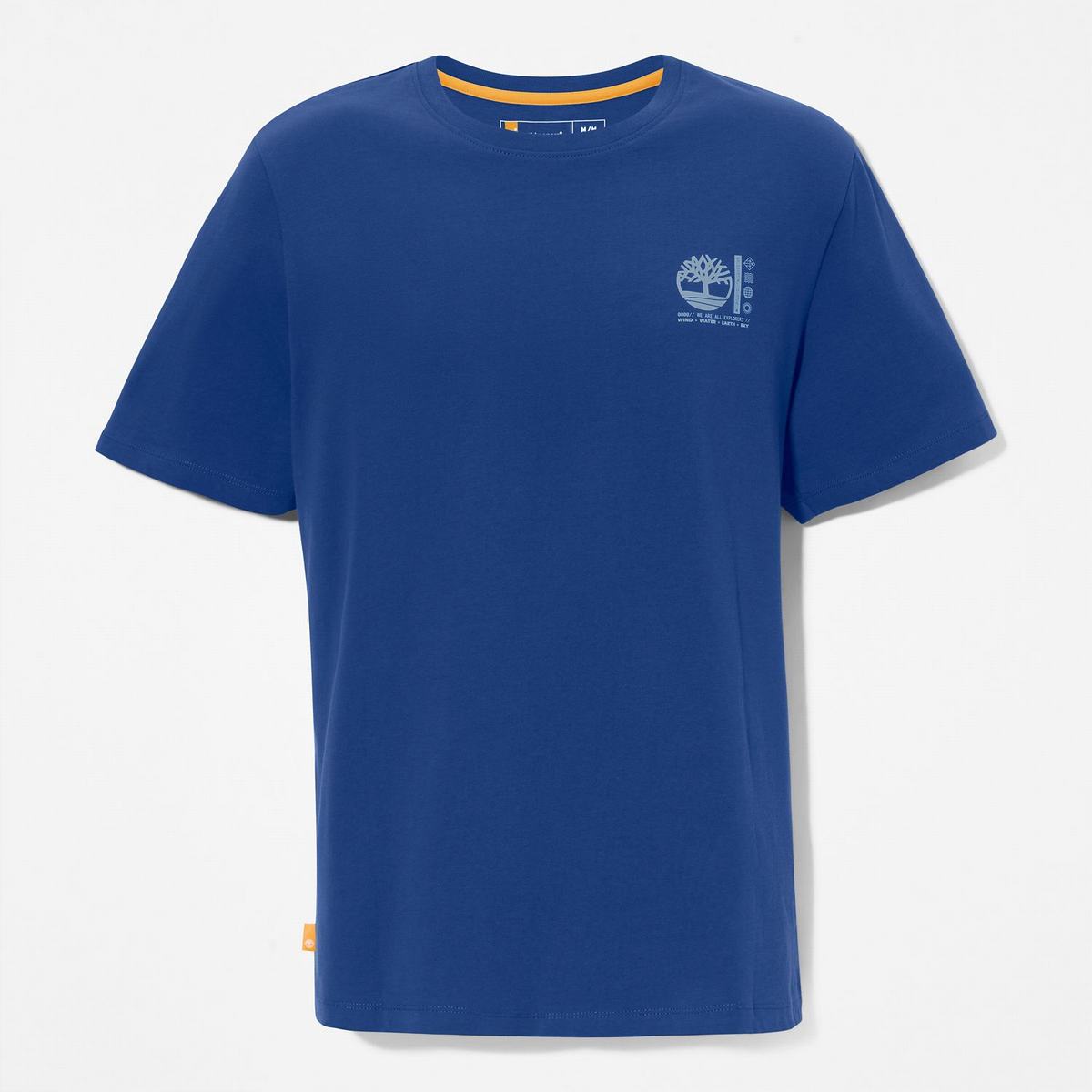 Timberland T Shirts Herre Blå | MULQ47863