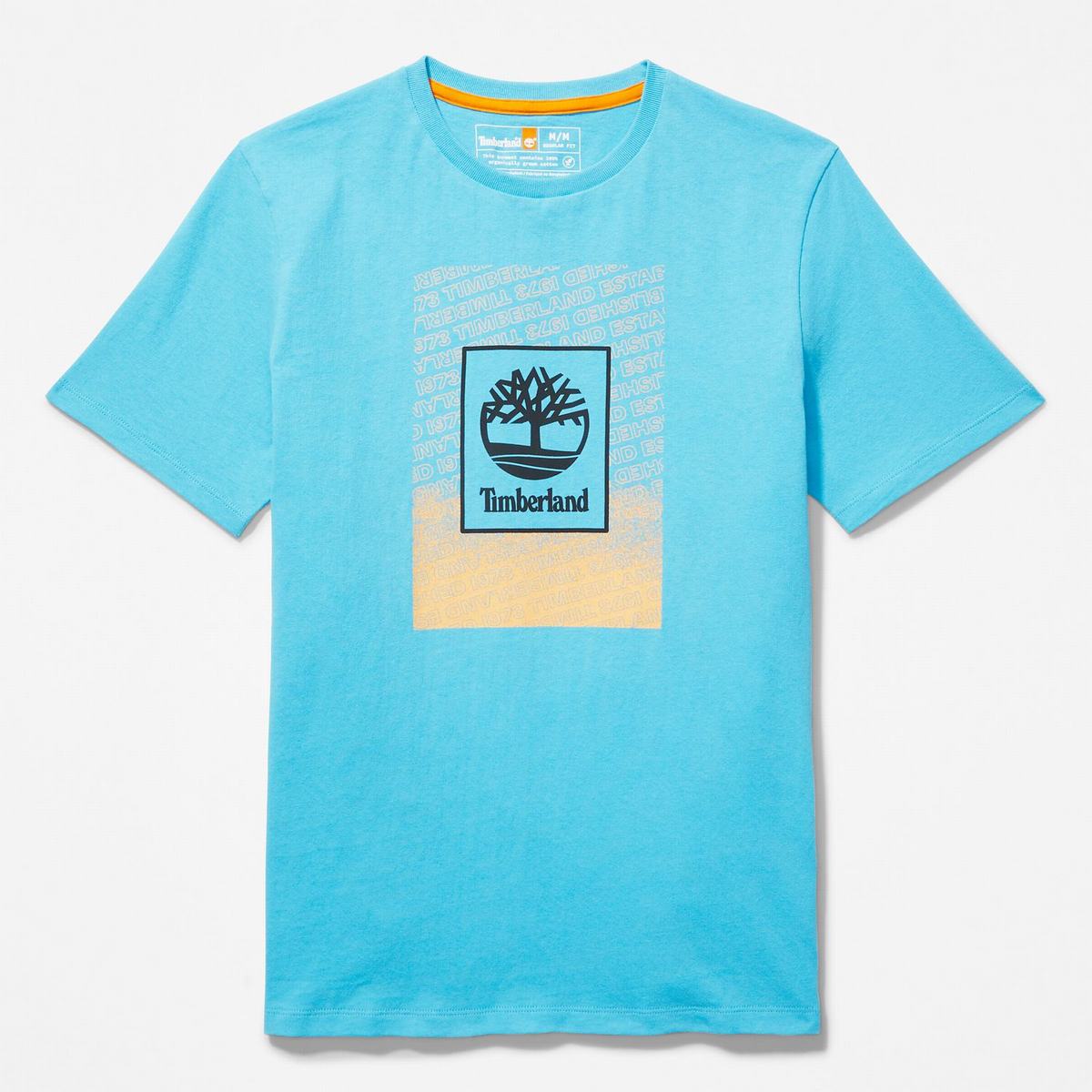 Timberland T Shirts Herre Blå | VTMY36057