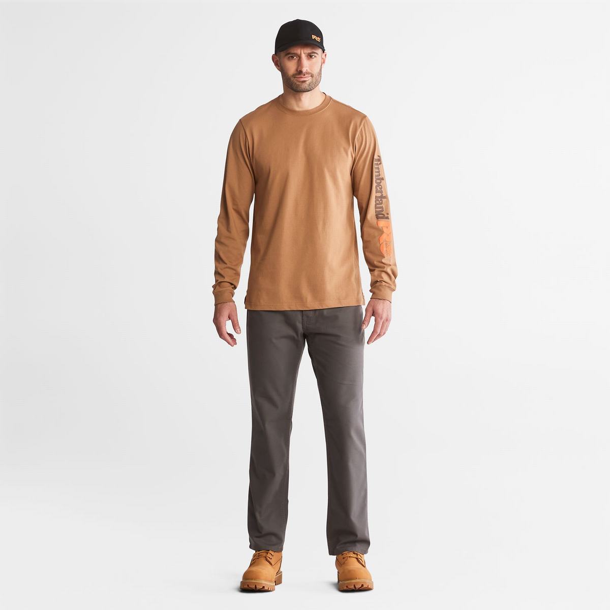 Timberland T Shirts Herre Brune | AFGE15486