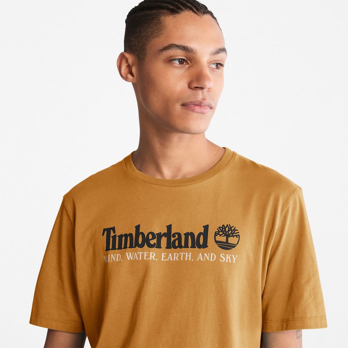 Timberland T Shirts Herre Brune | HRAD09861