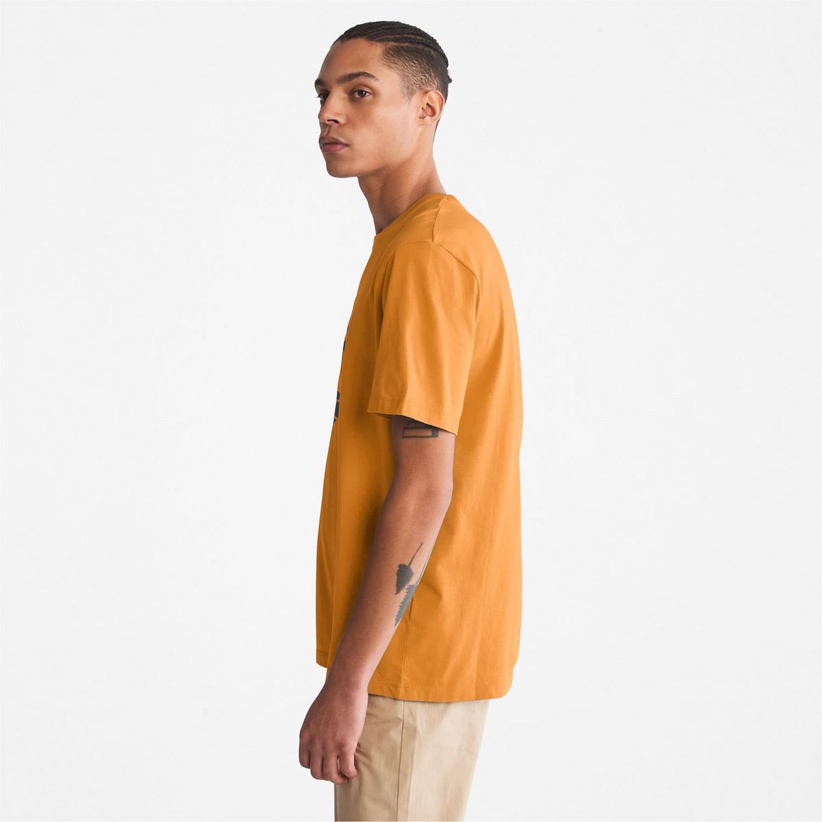 Timberland T Shirts Herre Brune | IYXZ01598