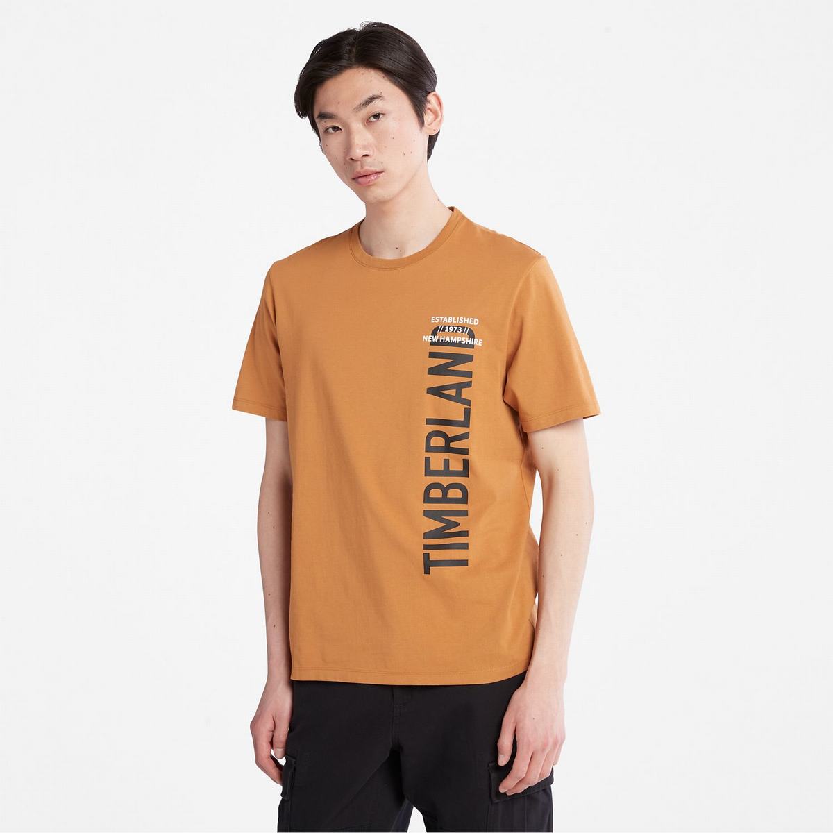 Timberland T Shirts Herre Brune | MVWS20567