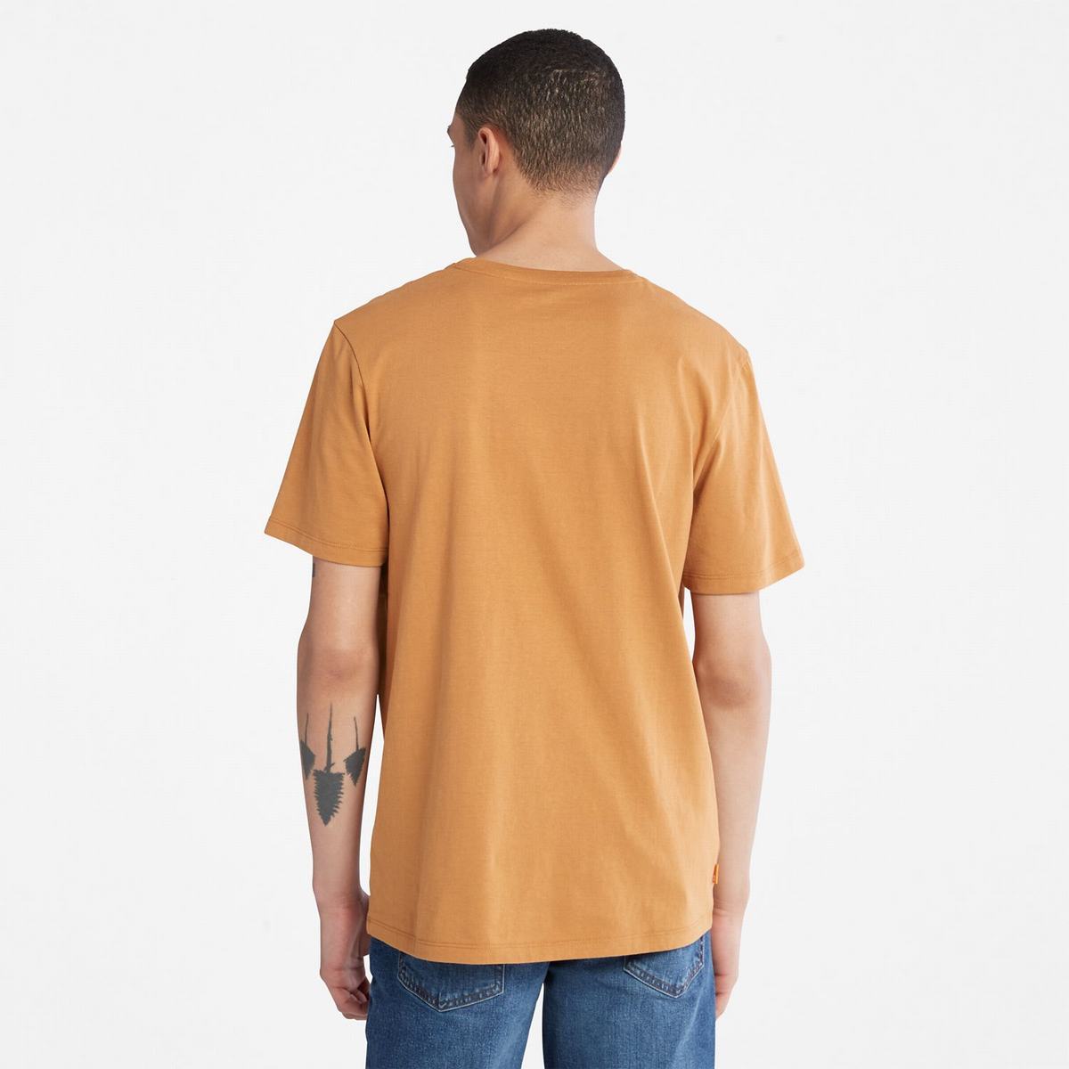 Timberland T Shirts Herre Brune | UETW50946