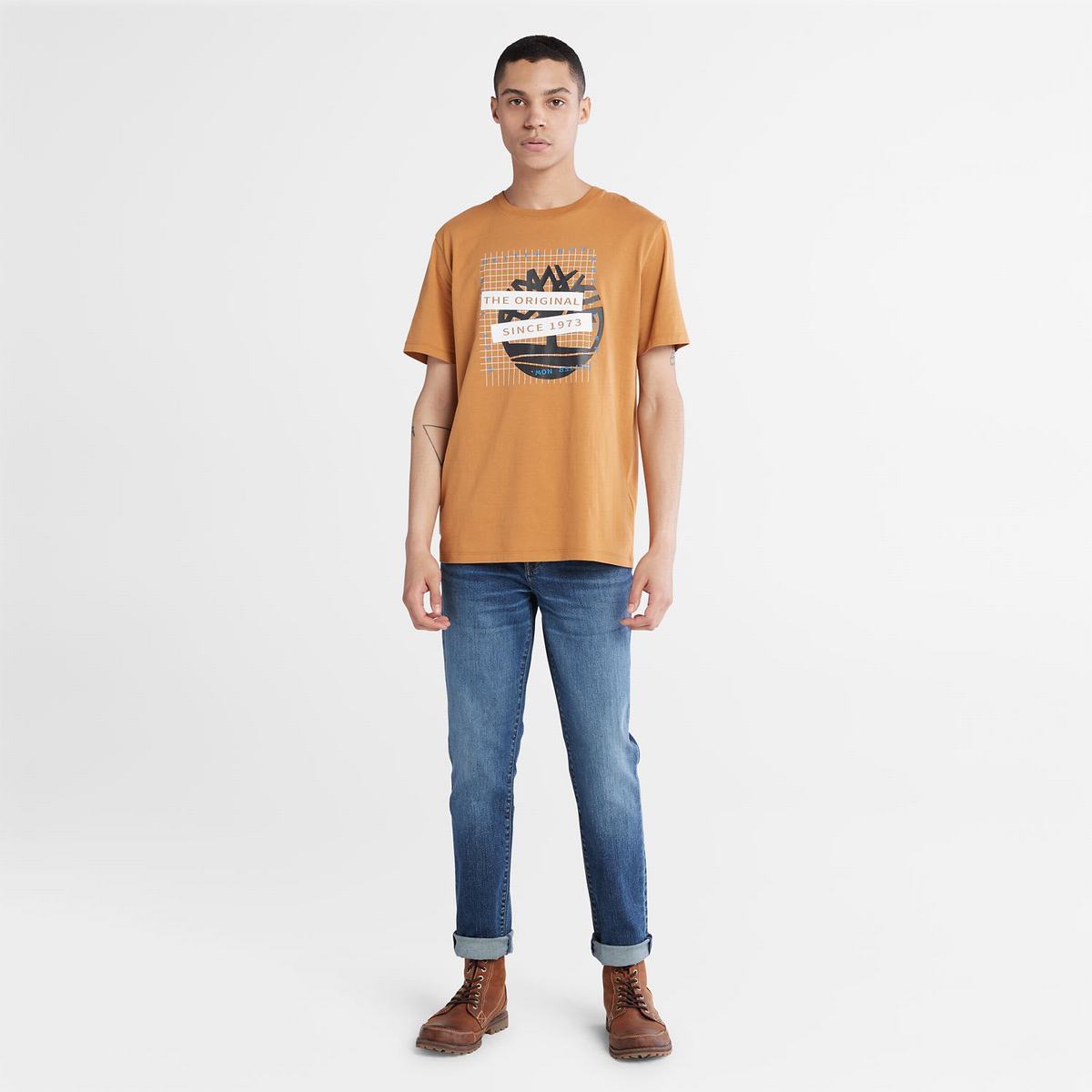 Timberland T Shirts Herre Brune | UETW50946