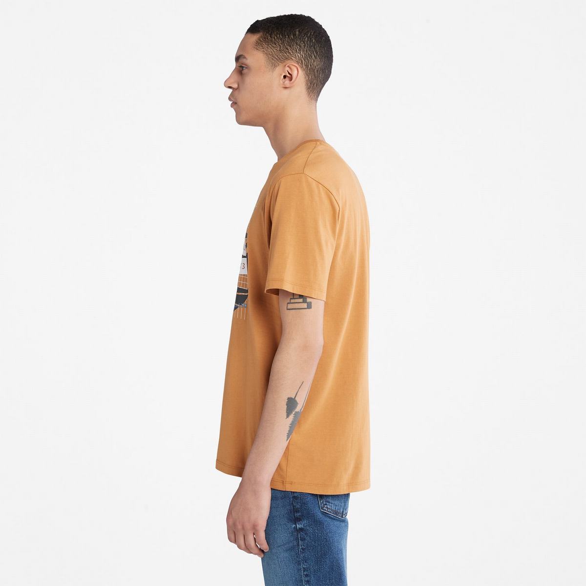 Timberland T Shirts Herre Brune | UETW50946