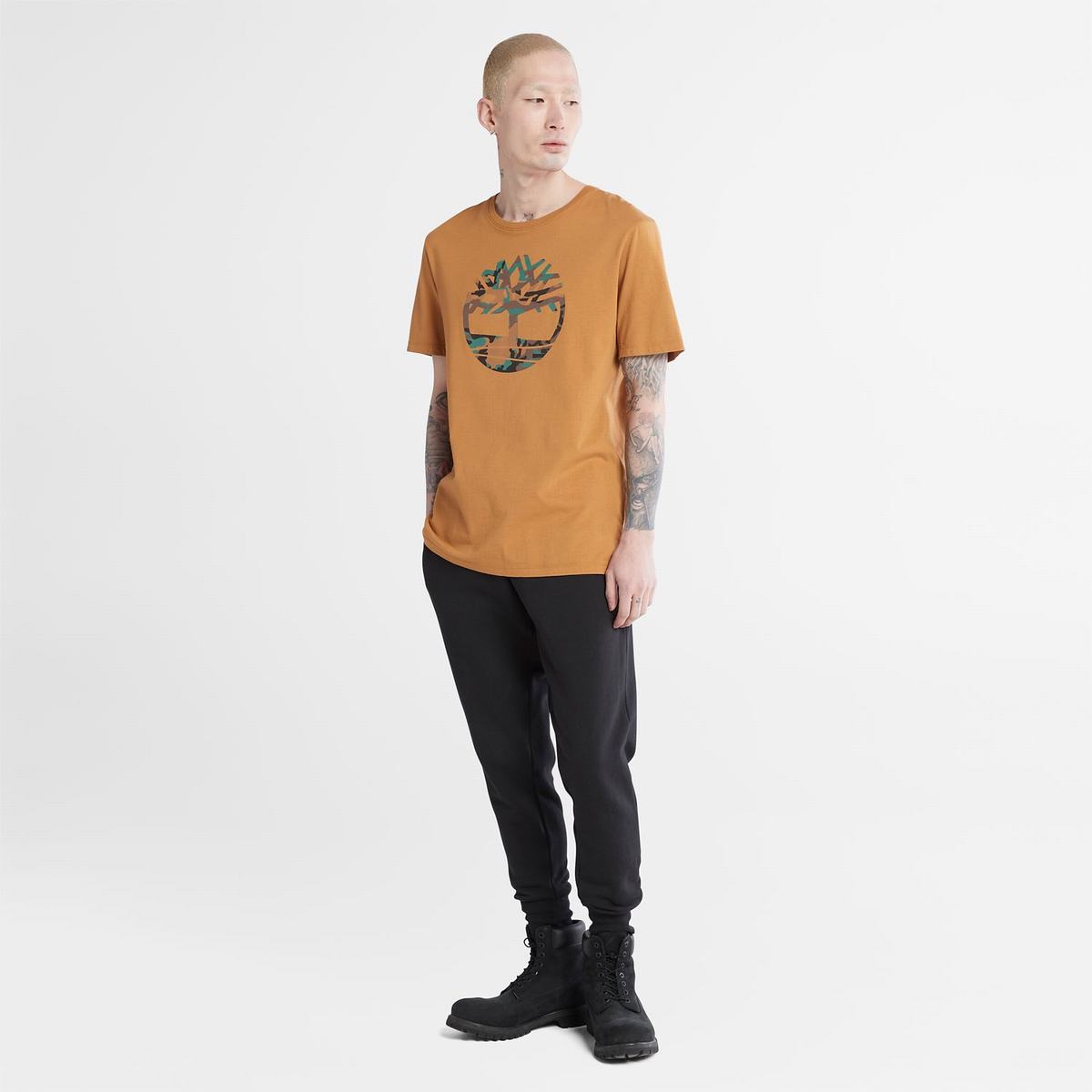 Timberland T Shirts Herre Brune | UOTM23689