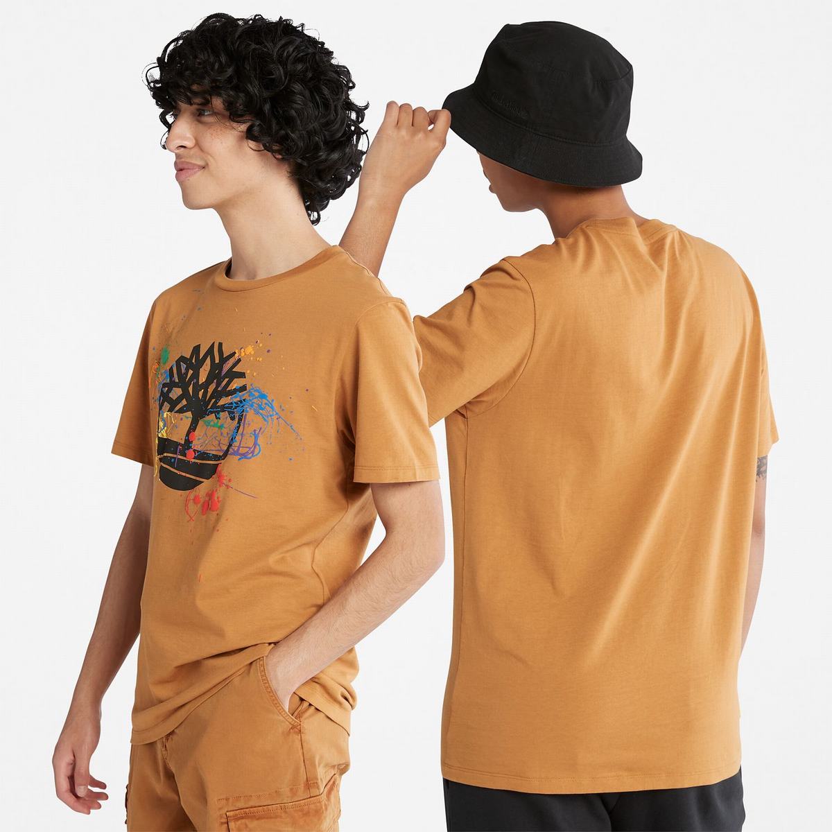 Timberland T Shirts Herre Brune | WNYP61978