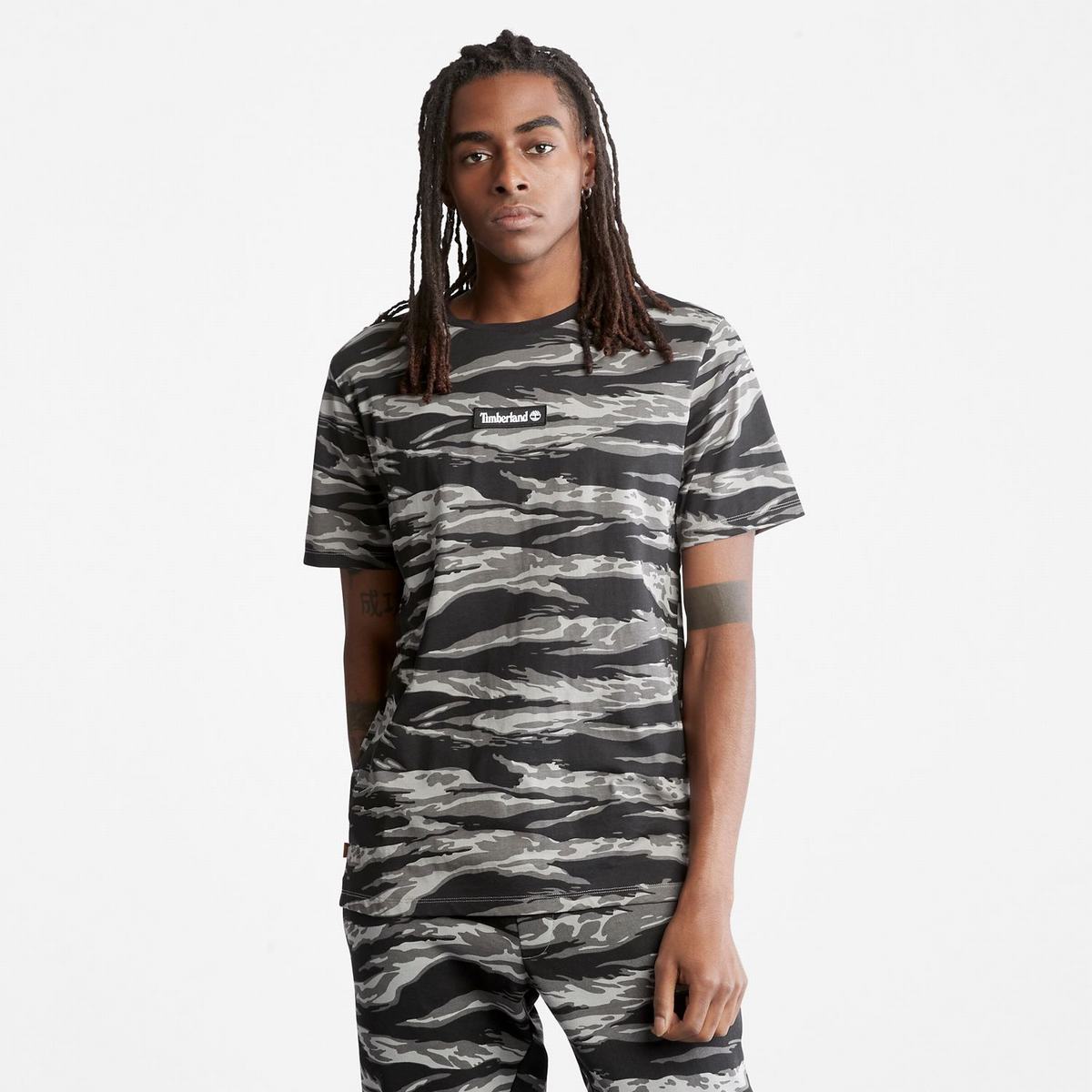 Timberland T Shirts Herre Camo | TXGM23958