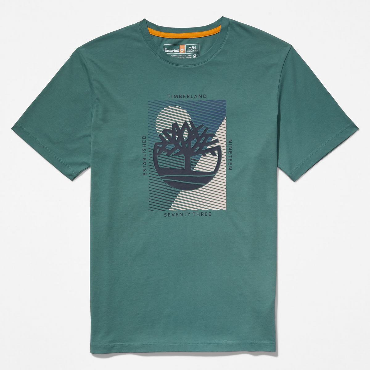 Timberland T Shirts Herre Dyb Grøn | SUMD82105